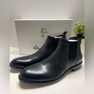 NEW Robert Graham Breton Men’s Leather Chelsea Boots Black 12, 13 $268